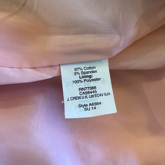 J. Crew Womens Geometric Patterned Skirt Size 8 Lined Blue & Purple - Picture 8 of 8